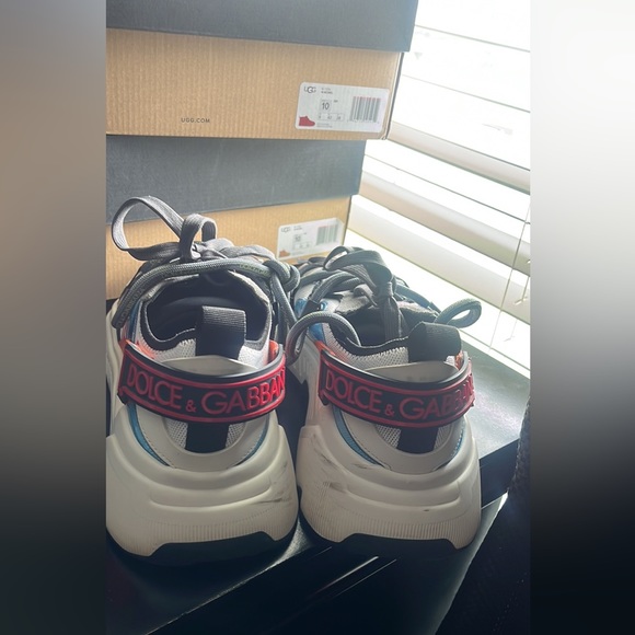 Dolce & Gabbana Mixed Material Sneakers Sz 44 - Picture 4 of 5